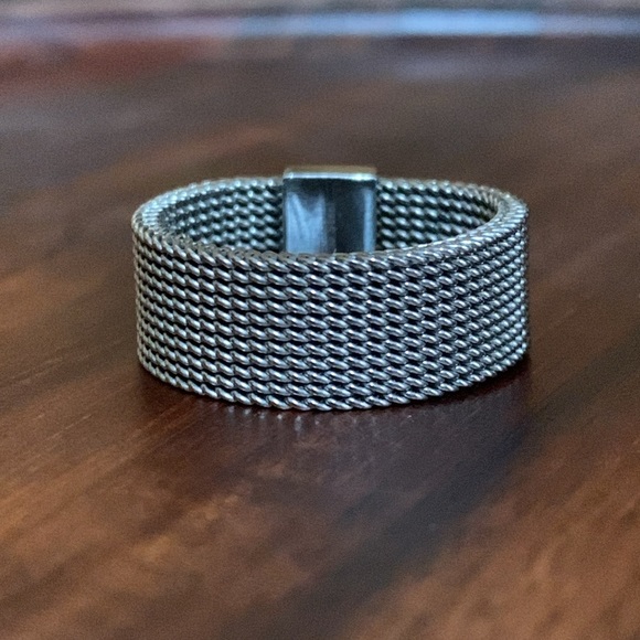 Stainless steel rhinestone ring size 6.5 - Picture 3 of 7